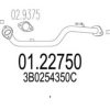 MTS 01.22750 Exhaust Pipe
